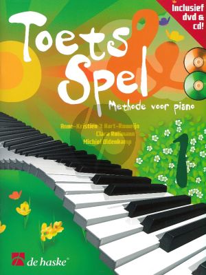 Toets en Spel - Methode voor Piano Vol.1 (Bk-Cd-DVD) (medewerking C. Rullmann en M. Oldenkamp)