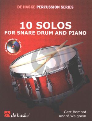 10 Solos for Snaredrum and Piano Accomp. (Bk-Cd) (Play-Along/Demo CD) (interm.level)