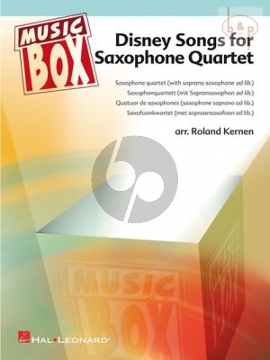 Disney Songs (AATB with opt.Soprano Sax.) (Score/Parts)