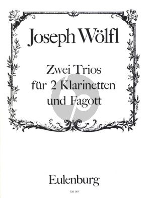 Wolfl 2 Trios Es-dur/B-dur fur 2 Klarinetten in Bb und Fagott