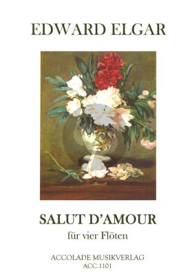 Elgar Salut d'Amour 4 Flutes (Score/Parts) (du Cheyron)