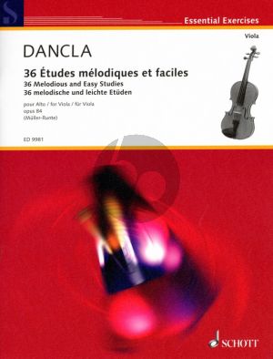 Dancla 36 Etudes Melodiques et Faciles Op.84 Viola (Herausgebers Julia und Martin Muller-Runte)