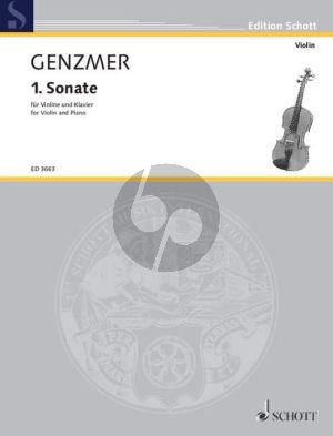 Genzmer Sonate No.1 GeWV 222 Violikne und Klavier (1943) (grade 3 - 4)