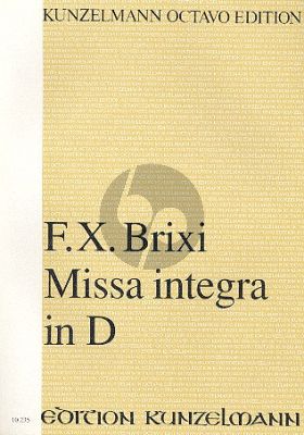 Brixi Missa Integra D-dur 4 Soli-Chor-Orchester Partitur