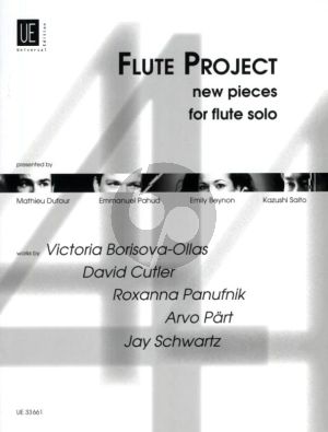 Album Flute Project New Pieces for Flute Solo (presented by M.Dufour-E.Pahud-E.Beynon and K.Saito) (Grades 3 - 5)