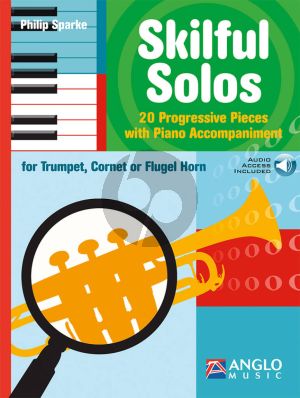 Sparke Skilful Solos for Trumpet [Cornet] and Piano Book with Audio Online (Intemediate)