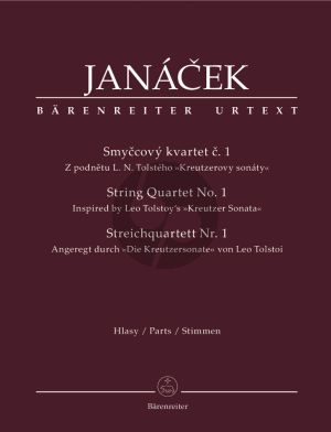 Janacek Quartet No.1 String Quartet (Parts) (Inspired by Leo Tolstoi's Kreutzer Sonata) (edited by L.Faltus & M.Stedron)