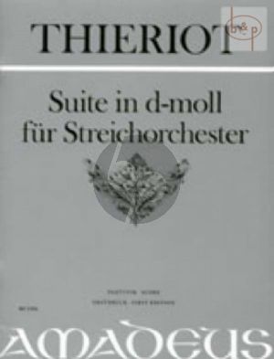 Suite d-moll Streichorchester Partitur