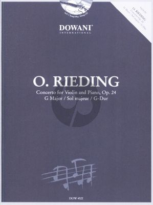 Rieding Concerto Op.24 G-major Violin and Piano) (Bk-Cd) (grade 4 - 5) (Dowani 3 Tempi Play-Along)