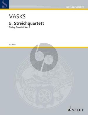 Vasks String Quartet No. 5 (Score/Parts) (2004)