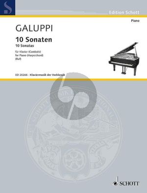 Galuppi 10 Sonatas from Op.1 - 2 and Op.5 for Harpsichord (edited by Hugo Ruf)