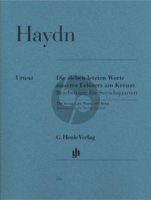 Haydn Die 7 letzten Worte unseres Erlosers am Kreuze Hob.XX:1B (Op.51) String Quartet Version Parts (Edited by Christin Heitmann) (Henle-Urtext)