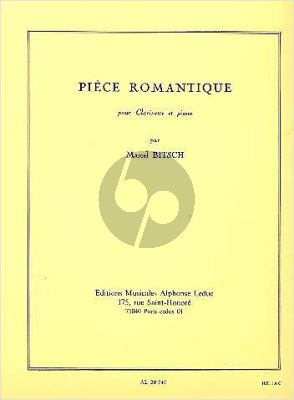 Bitsch Piece Romantique Clarinette-Piano