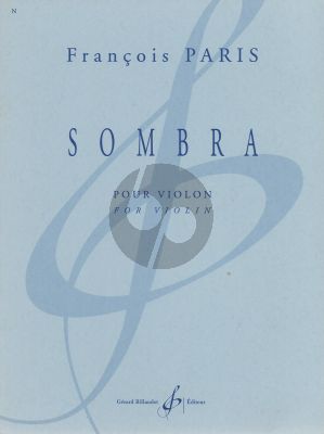 Paris Sombra Violin solo (1999) (very adv.)