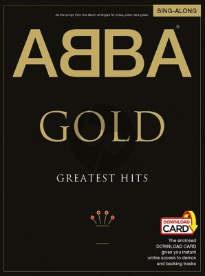 Abba Abba Gold Greatest Hits (Sing-Along Edition) Piano-Vocal-Guitar Book with Audio Online