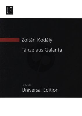 Kodaly Dances from Galanta for Orchestra Study Score