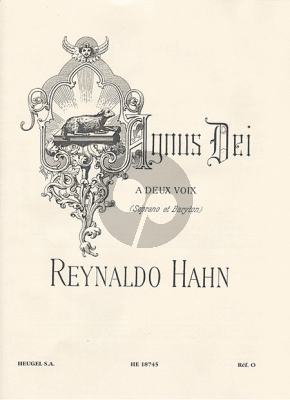 Hahn Agnus Dei (1897) (2 Voices-Piano[Organ]) (Sopr.-Barytone) (lat.)