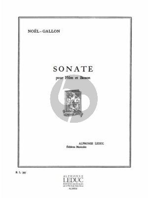 Noel-Gallon Sonate Flute and Basson
