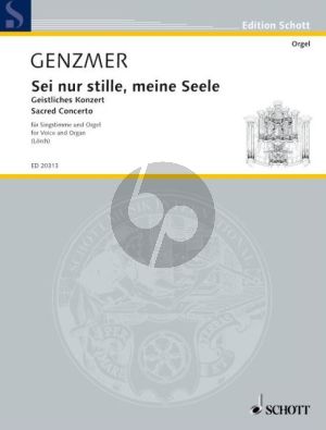 Genzmer Sei nur stille, meine Seele (Sacred Concerto) GeWV 84 Mezzo-Sopr. [Bar.] und Orgel (Franz Lorch) (deutsch)