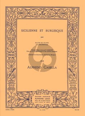 Casella Sicilienne et Burlesque Flute-Piano