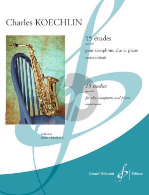 Koechlin 15 Etudes Op.188 Saxophone alto et Piano (Original Version)