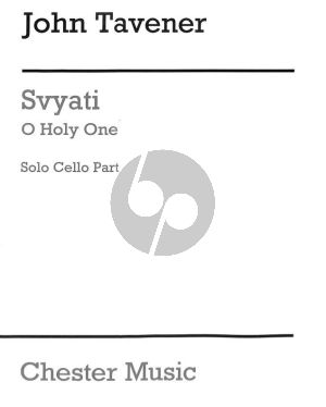 Tavener Svyati for SSAATTBB and Cello - The Cello Solo Part Only