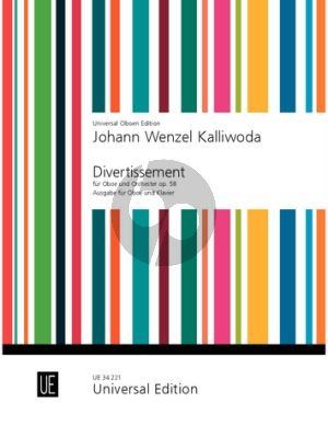 Kalliwoda Divertissement Op.58 Oboe and Orchestra (piano reduction) (edited by H. Schellenberger)