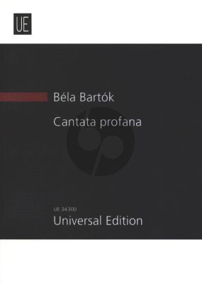 Bartok Cantata Profana (The Magic Deer) (1930) for Tenor, Baritone, SATB Choir and Orchestra Study Score (Universal)