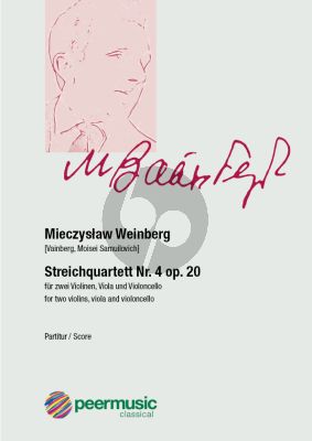 Weinberg Streichquartett No. 4 Op. 20 Partitur (Vainberg, Moisei Samuilovich)