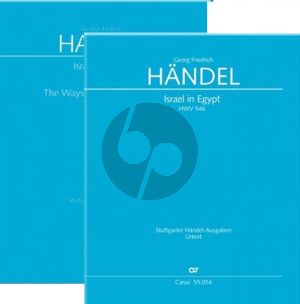 Handel Israel in Egypt Part I - III Partitur (Clifford Bartlett)