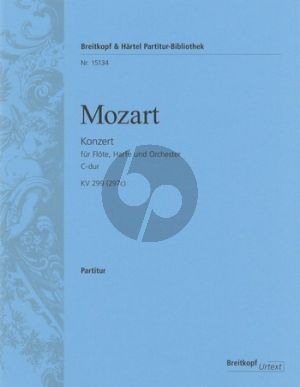 Mozart Konzert C-Dur KV 299 (297c) Flöte-Harfe und Orchester (Partitur) (András Adorján)