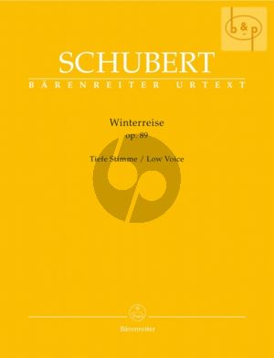 Schubert Winterreise Op.89 D.911 Low Voice (edited by Walther Durr)