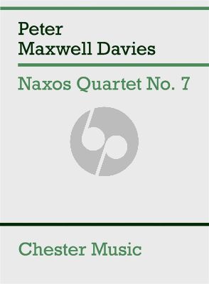 Maxwell Davies Naxos Quartet No. 7 String Quartet (Score)