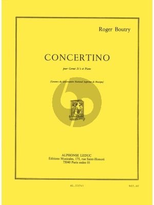 Boutry Concertino pour Trompette et Piano