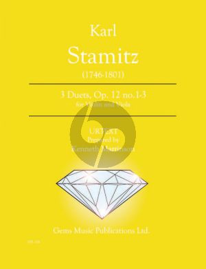 Stamitz 3 Duets Op.12 (edited by Kenneth Martinson) (Urtext)