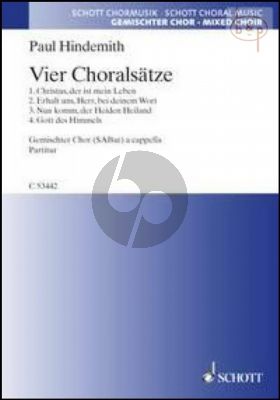 4 Choralsatze (SABar)