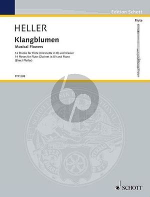 Heller Klangblumen 14 Stücke für Flote (oder Klarinette) und Klavier (herausgeber Lynn Elms)