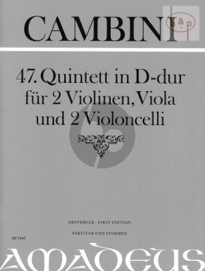 Quintet No.47 D-major (Score/Parts)