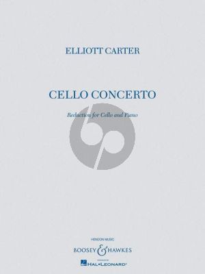 Carter Concerto for Cello and Orchestra (piano reduction)