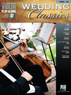 Album Wedding Classics for Violin Book with Audio Online (Hal Leonard Violin Play-Along Vol.12)