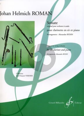 Sonate Clarinette-Piano (orig. for String Orch.) (arr. Rydin)