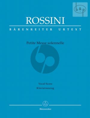 Rossini Petite Messe Solennelle SATB soli-SATB choir- 2 Piano's-Harm. Vocal Score (lat.)