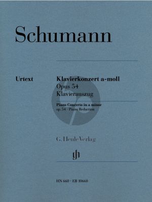 Schumann Konzert a-moll Op.54 fur Klavier und Orchester Ausgabe fur 2 Klaviere (edited by Peter Jost) (Henle-Urtext)