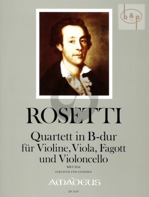Quartett B-dur (RWV D.18) (Vi.-Va.-Bsn.-Vc.)