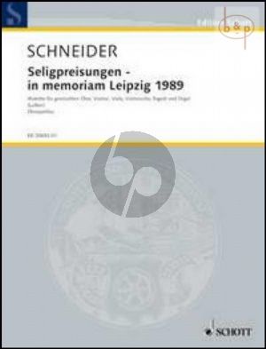 Seligpreisungen in Memoriam Leipzig 1989 (Motette) (Mixed Choir-Vi.-Va.-Vc.-Bsn.-Organ)