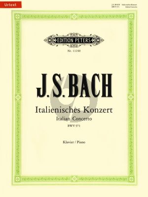 Bach Italienisches Konzert BWV 971 Klavier (edited by Ultich Bartels)