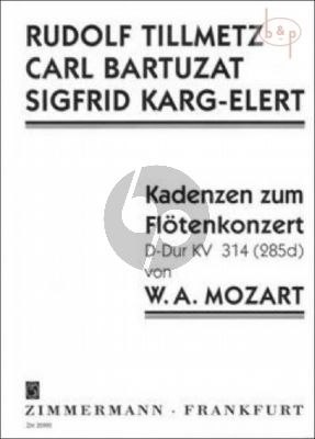 Cadenzas to Mozart's Flute Concerto KV 314 D-major