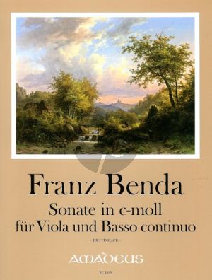 Benda Sonate c-moll Viola-Bc (Jappe/Michel) (Erstdruck)