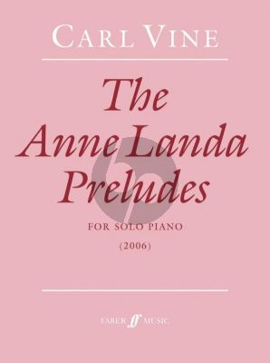 Vine Anne Landa Preludes Piano solo