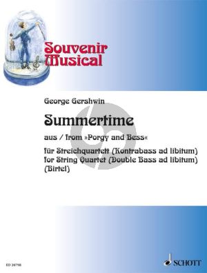 Gershwin Summertime (Porgy & Bess) (Double Bass opt.) (Score/Parts) (arr. Wolfgang Birtel)